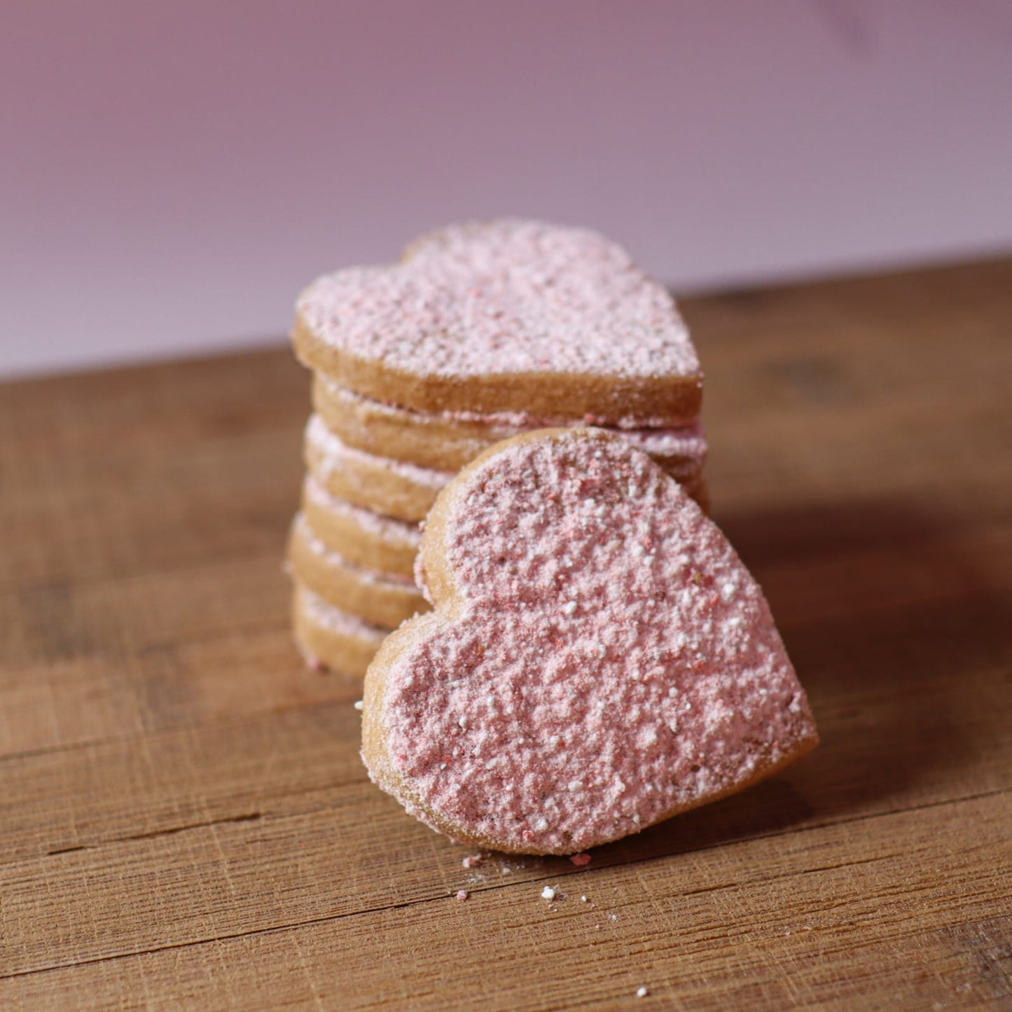 Valentines Heart-Shaped Shortbread