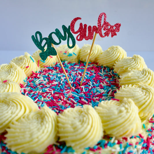 Gender Reveal Cake