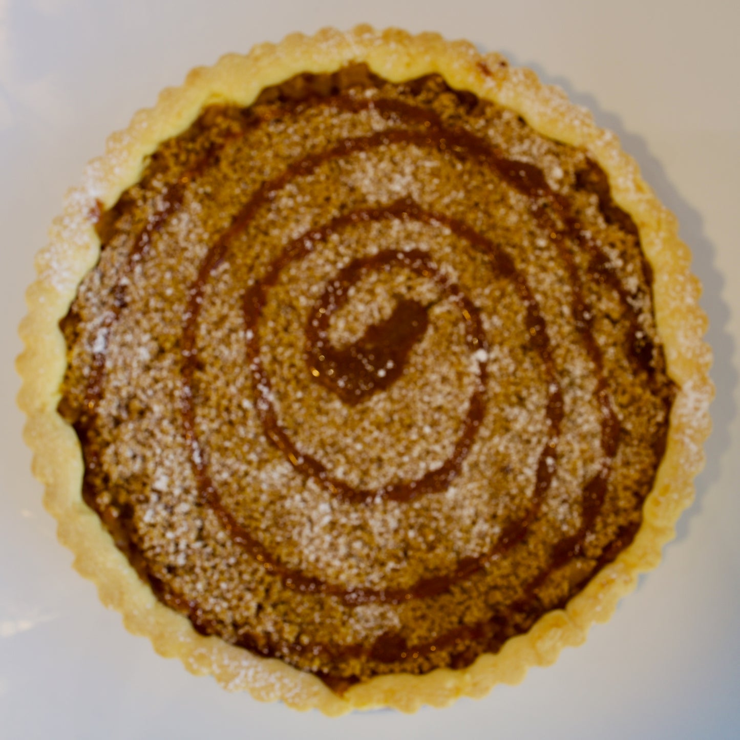 Caramel Poached Apple Tart
